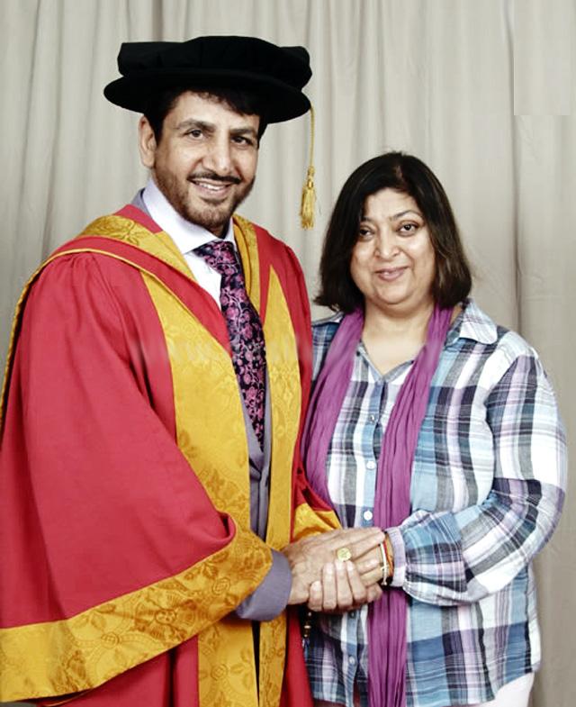 Dr. Gurdas Maan Sahib with Wife Manjeet Maan ji